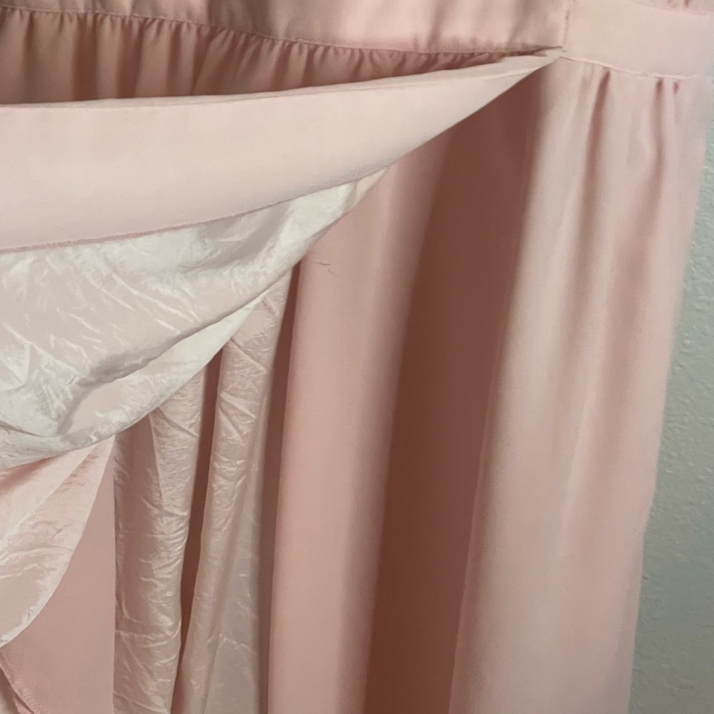 PIERRE CARDIN Paris New York BOUTIQUE SZ 10 Vintage Dress‎ Pink 6 8 VTG Ruffle - Picture 5 of 10